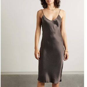 Nili Lotan Polka Dot Slip Dress
